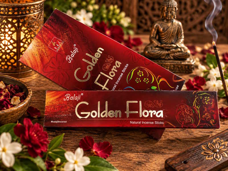 Incienso Golden Flora Balaji